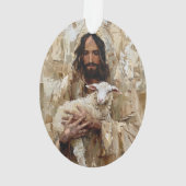 Jezus de Goede Herder met het Lam Ornament (achterkant)