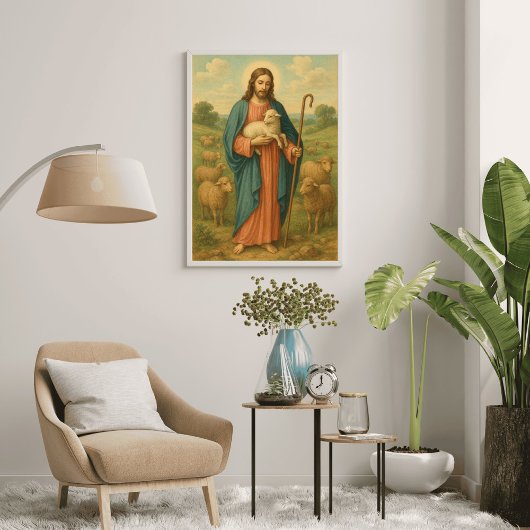 Jezus de Goede Herder Poster
