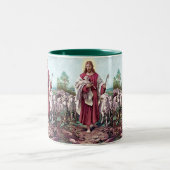 Jezus, de goede herder tweekleurige koffiemok (Center)