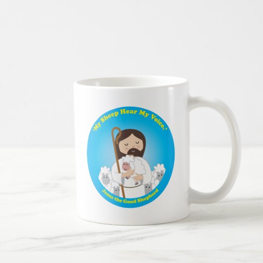 Jezus de Good Shepherd Koffiemok (Rechts)