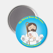 Jezus de Good Shepherd Magneet (Voorkant / Achterkant)