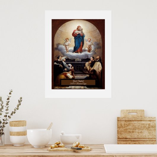 Jezus de Good Shepherd Poster (Keuken)