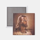 Jezus, "De HEERE is mijn herder; Ik zal niet... Magneet (Voorkant / Achterkant)