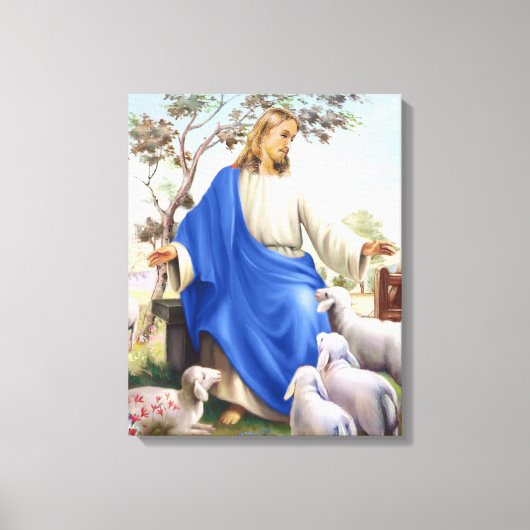 Jezus de herder canvas afdruk (Voorkant)