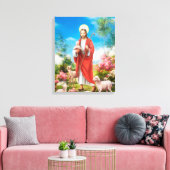 Jezus de herder canvas afdruk (Insitu (Woonkamer))