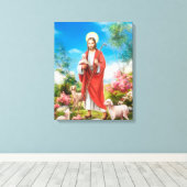 Jezus de herder canvas afdruk (Insitu (Houten vloer))