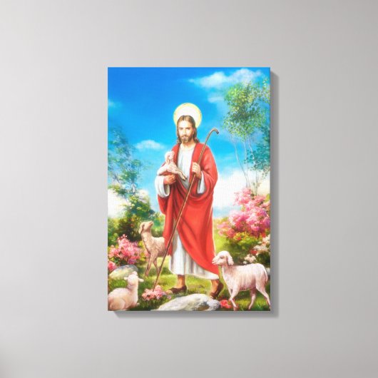 Jezus de herder canvas afdruk (Voorkant)