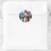 Jezus de herder ronde sticker (Tas)