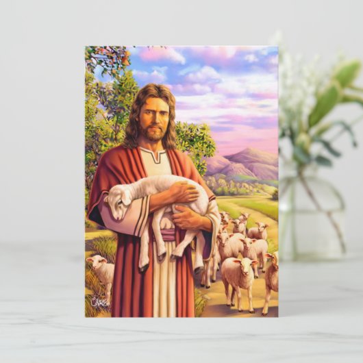 Jezus De Kaarten van de paaspaasschilderd (Staand voorkant)