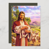 Jezus De Kaarten van de paaspaasschilderd (Voorkant / Achterkant)