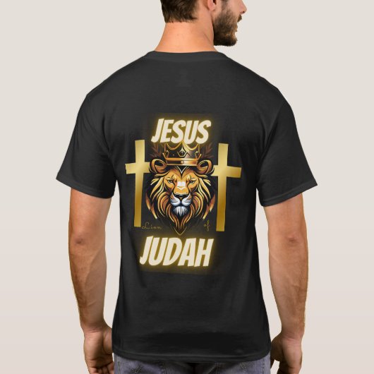 Jezus de Leeuw van Juda T-shirt (Achterkant)