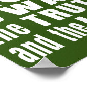 Jezus de manier waarop de waarheid en het leven poster (Hoek)