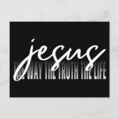 Jezus de manier waarop de waarheid het leven briefkaart (Voorkant)