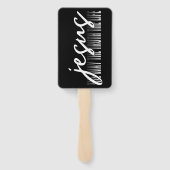 Jezus de manier waarop de waarheid het leven handwaaier (Achterkant)