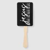 Jezus de manier waarop de waarheid het leven handwaaier (Voorkant)