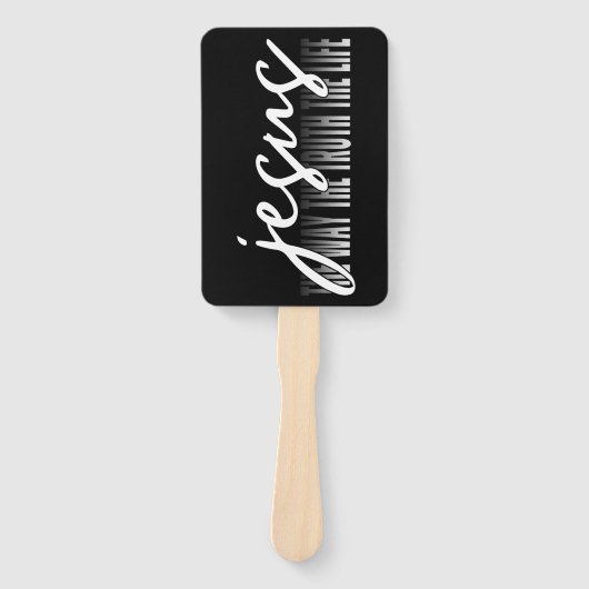 Jezus de manier waarop de waarheid het leven handwaaier (Voorkant)