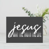 Jezus de manier waarop de waarheid het leven kaart (Staand voorkant)