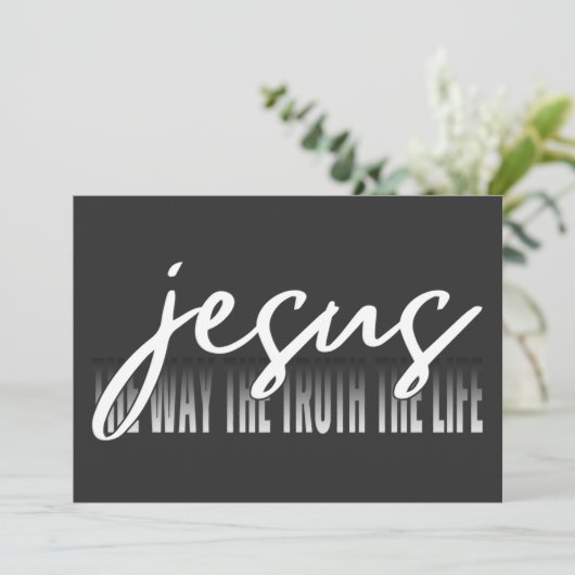 Jezus de manier waarop de waarheid het leven kaart (Staand voorkant)
