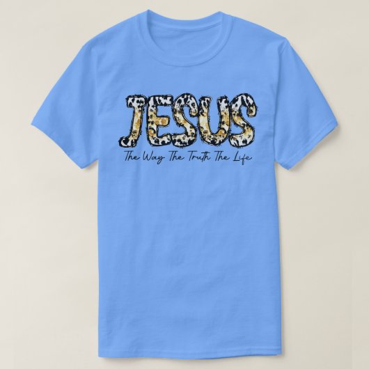 Jezus, de manier waarop het leven mij Christelijk  T-shirt (Design voorkant)