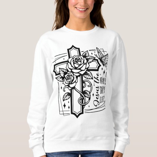 Jezus de manier waarop waarheid leven trui (Voorkant)