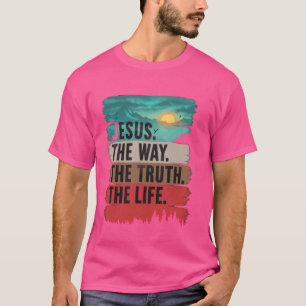 Jezus De manier waarop Waarheid Leven Vrouwen Mann T-shirt