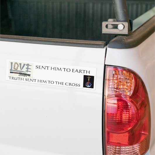 Jezus, de Messiah Bumpersticker (Op Truck)