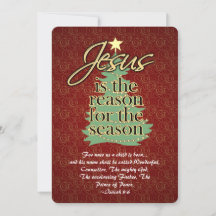 Jezus de Reason Christelijke kerstgriet