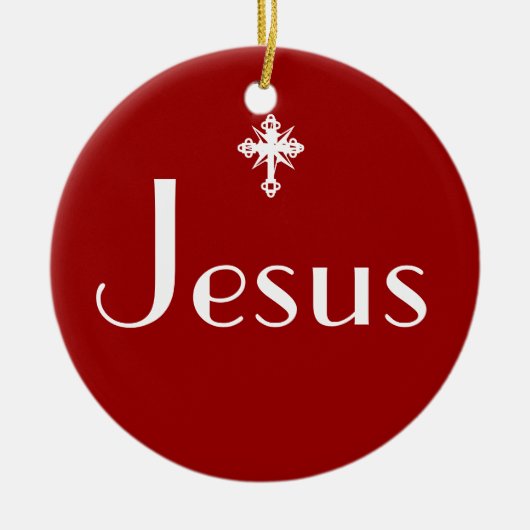 Jezus de Reason Keramisch Ornament (Voorkant)