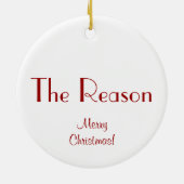 Jezus de Reason Keramisch Ornament (Achterkant)