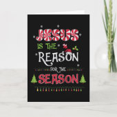 Jezus De Rede Het Seizoen Christelijk Kerstfeest Kaart (Voorkant)