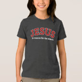 Jezus de reden van het seizoen Tri-Blend shirt (Voorkant)