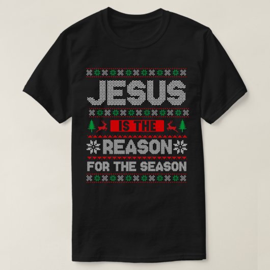 Jezus De reden voor het seizoen (5) T-shirt (Design voorkant)