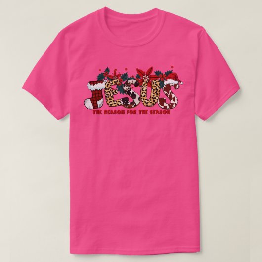 Jezus De reden voor het seizoen (7) T-shirt (Design voorkant)