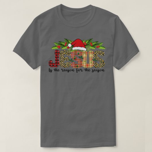 Jezus de reden voor het seizoen (9) t-shirt (Design voorkant)