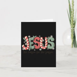 Jezus de reden voor het seizoen Christelijke Kerst Kaart
