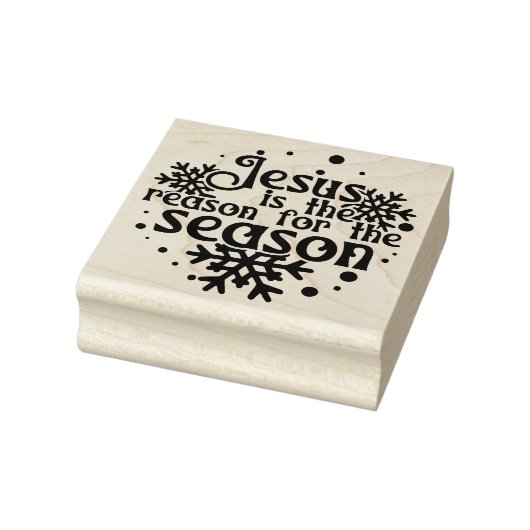 Jezus de reden voor het seizoen Christmas Square W Rubberstempel (Stempel)