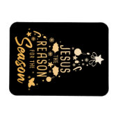 Jezus de reden voor het seizoen - Kerstgeloof Magneet (Horizontaal)