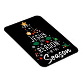 Jezus de reden voor het seizoen - Kerstgeloof Magneet (Rechterzijde)