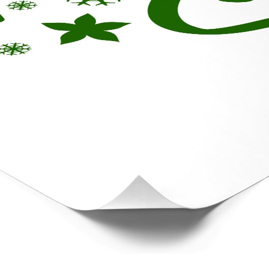 Jezus de reden voor het seizoen - Kerstgeloof Perfect Poster (Hoek)