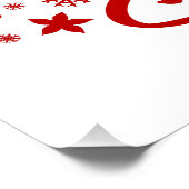 Jezus de reden voor het seizoen - Kerstgeloof Perfect Poster (Hoek)