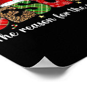 Jezus de reden voor het seizoen Vrolijk Kerstfeest Poster (Hoek)