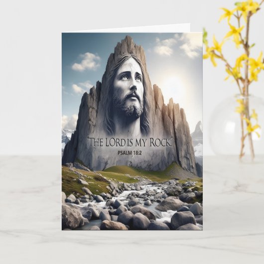Jezus de Rots der Eeuwen Kaart (Gele Bloem)