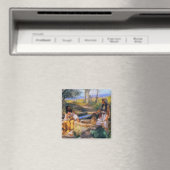 Jezus & de Samaritaanse vrouw bij Jacob's Well Mag Magneet (Insitu (Vaatwasser))