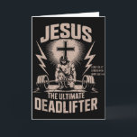 Jezus De Ultieme Deadlifter Funny Christelijke Spo Kaart<br><div class="desc">Jezus De Ultieme Deadlifter Funny Christelijke Sportzaal Workout</div>