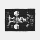 Jezus de ultieme deadlifter - Jezus deadlifting Fleece Deken (Voorkant (Horizontaal))