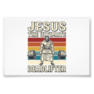 Jezus De Ultieme Deltraverser Vintage Vector Ontwe Foto Afdruk