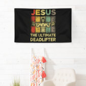 Jezus, de ultieme dode-lifter. spandoek (Insitu)