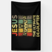 Jezus, de ultieme dode-lifter. spandoek (Verticaal)