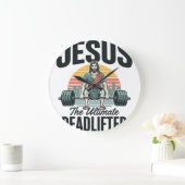 Jezus De Ultieme Dode Lifter Vintage Grote Klok (Huis)
