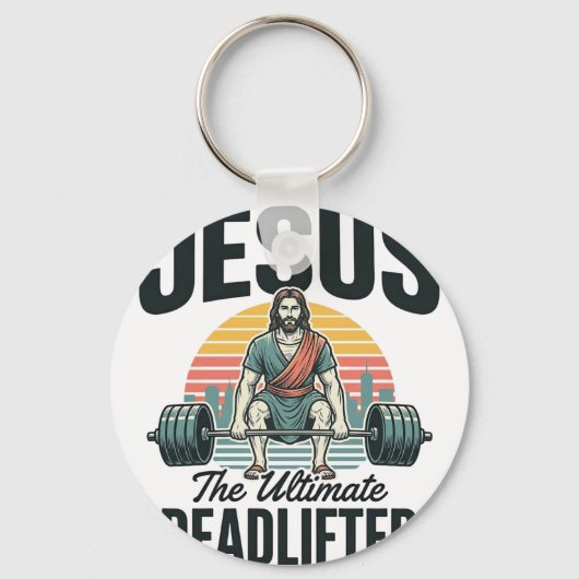 Jezus De Ultieme Dode Lifter Vintage Sleutelhanger (Voorkant)